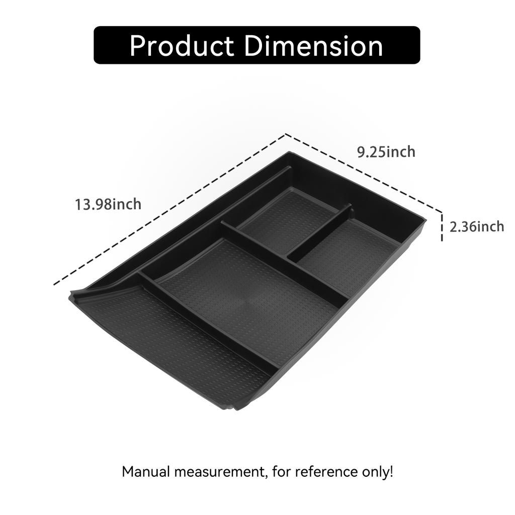LUCKEASY for Chery OMODA 5 C5 FX Fuel 2022-2025 Car Center Console Lower Storage Box Organizer Accessories Tidying TPE Black