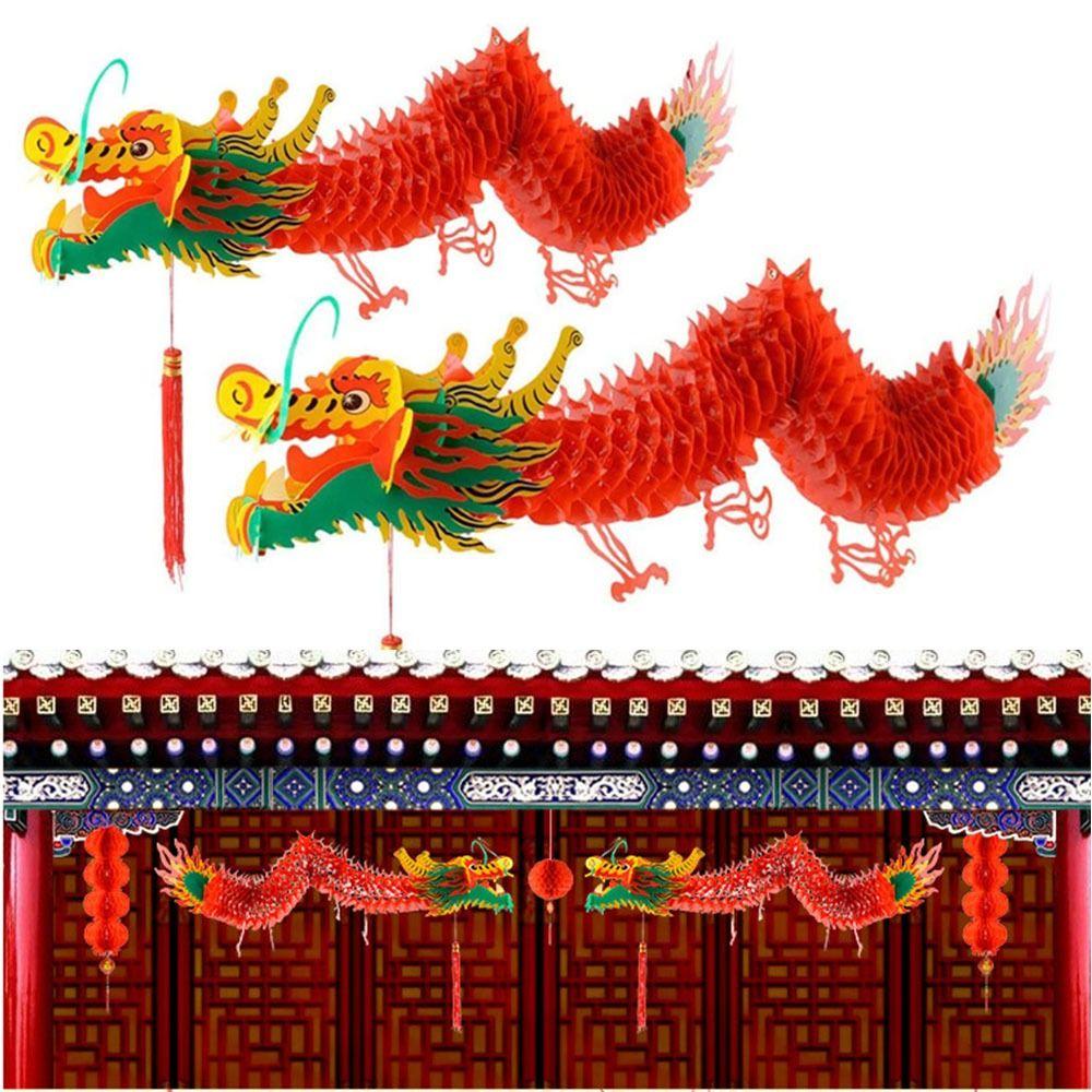 Banner Chinese Dragon Venue Layout Garland Paper Spring Festival Dragon  Mid-Autumn Festival