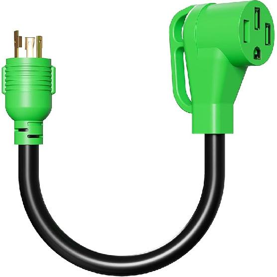 Oviitech NEMA L5-30P к NEMA 14-50R RV Адаптер для генератора Шнур питания, 250В, SJTW 10AWG*, 30А Вилка к 50А Розетка Адаптер для преобразования генератора,