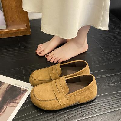 Мать винограда та же обувь ретро британский стиль однопедальные ленивые лоферы женские 2025 осень новая мягкая подошва одинарная обувь