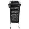 MultiFunctional Hair Salon Trolley Hairdressing Tool Storage Cart Organizer with 5 Trays