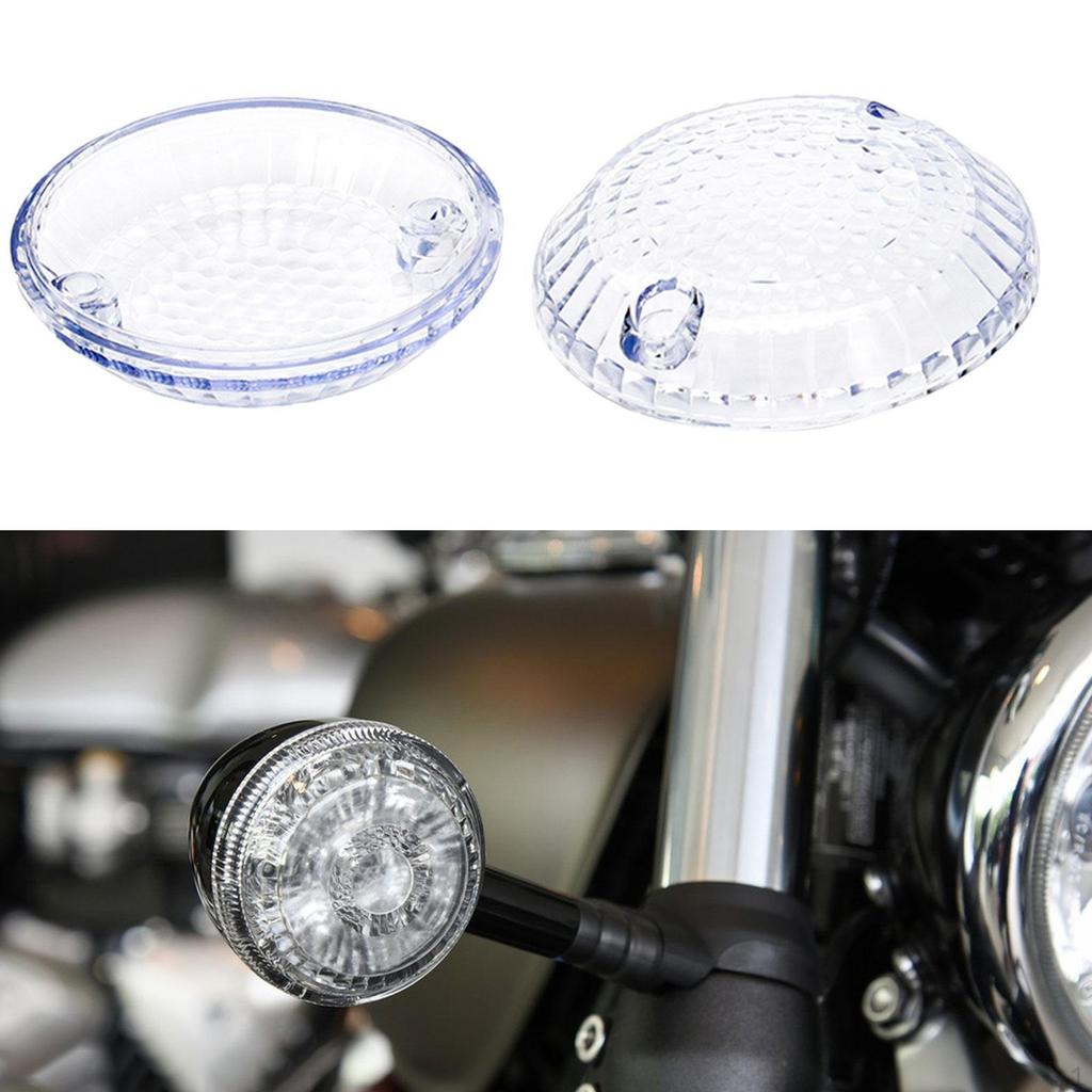 2Pcs Motorcycle Turn Signal Lens Cover for Kawasaki Vulcan W650 454 LTD