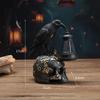 Zombie Skull Lantern Halloween Ornament for Courtyard & Garden Chilling Horror Nightlight Perfect for Spooky Decorations