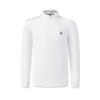 Классическая Минималистичная Спортивная Тренировочная Футболка Гольф Удобная Универсальная с Длинным Рукавом Мужские топы Нефритово-Белая A11M615204FWT