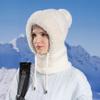 Ear Protection Balaclava Hat Winter Mask Neck Integrated Hooded Cap New Warmth Cover Hat  Outdoor