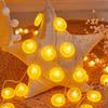 Yousheng Decorative Fairy Lights Soft Glow Non-Glaring Multifunctional Battery Operated Orange Slices String Lights LED Hanging Lamps