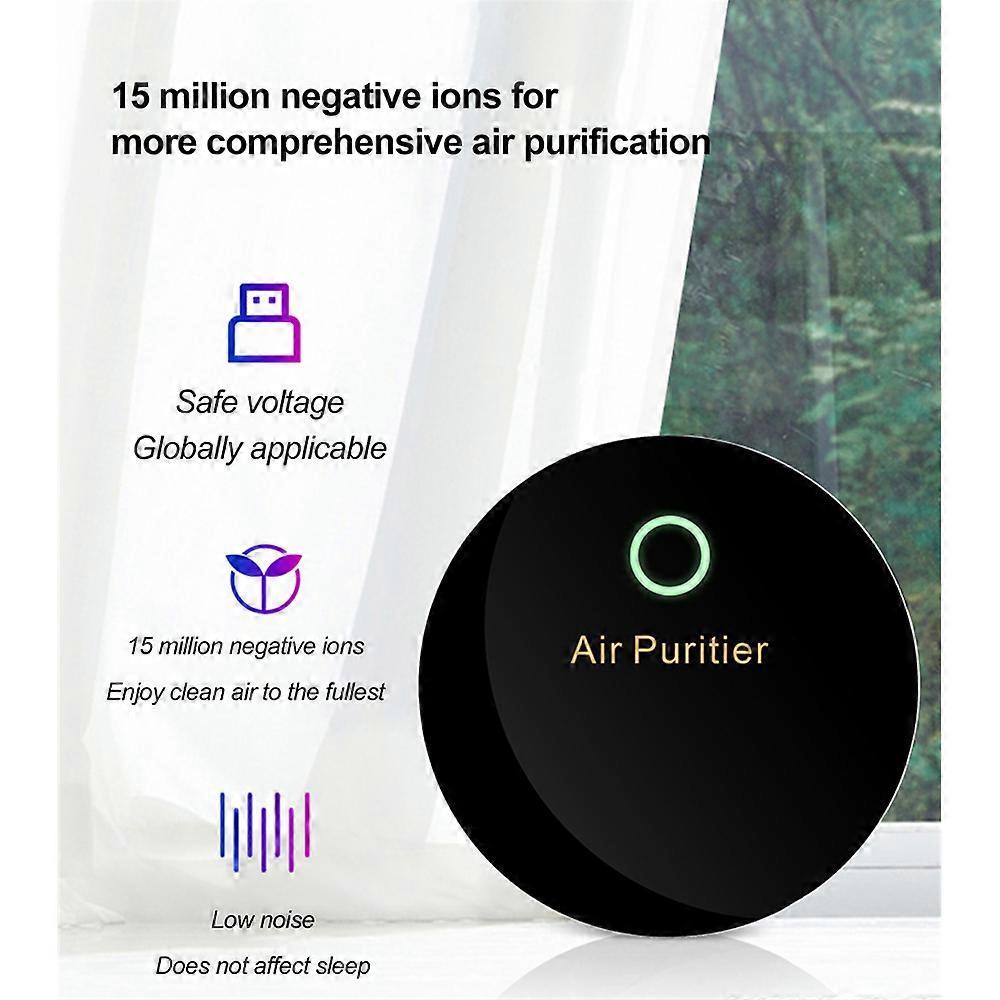 Mini Portable Air Purifier Negative Ion Air Purifier Pet Odor Purifier Car Home