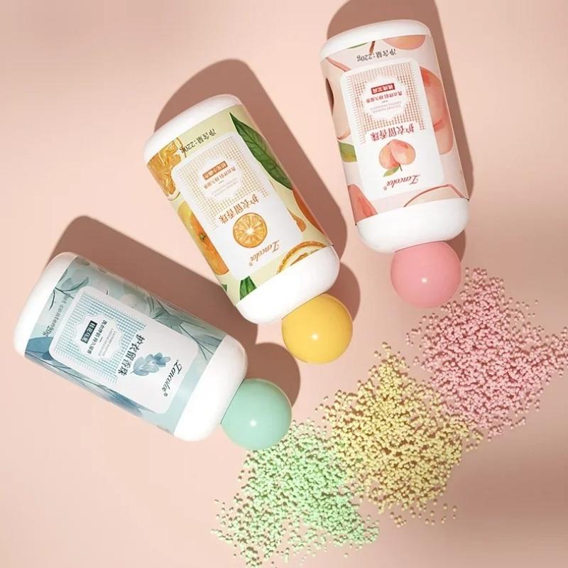 220г Ароматические гранулы для стирки трех ароматов, Долговечное удаление запаха, Смягчение и защита одежды, Незаменимы для семей