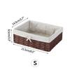 Woven Storage Baskets Organizers Kitchen Sundries Storage Baskets Cosmetics Snack Storage Box Desktop Organizer Container