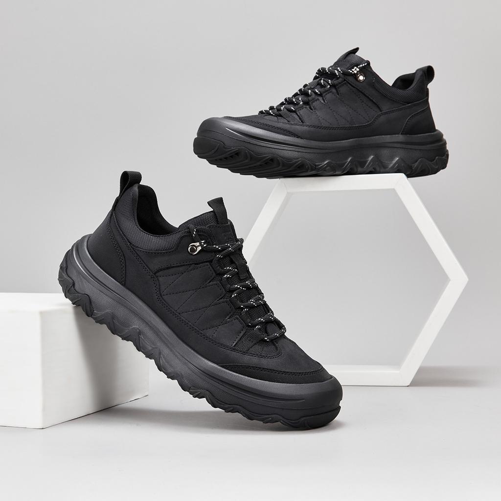 Top layer cowhide men's shoes spring lightweight breathable retro outdoor sports and leisure shoes men's shoes hiking shoes hiking shoes men's shoes