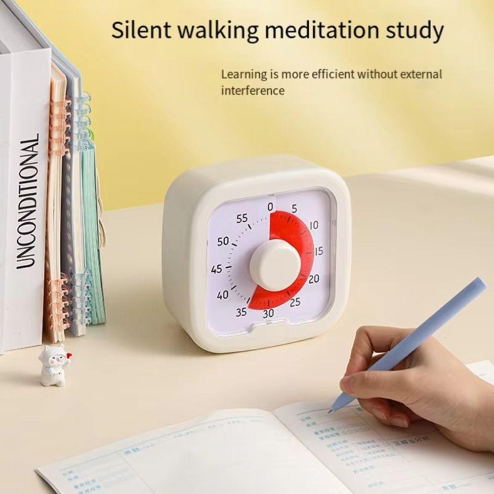 60-minute Desk Timer Silent Operation Classroom Timer Multifunction Visual Timer for Kids