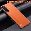 Plain Pu Leather Case for ZTE Nubia RedMagic 10 Air Shockproof Matte Hard Camera Protect Cover for Red Magic 10 Pro+ 9spro Plus