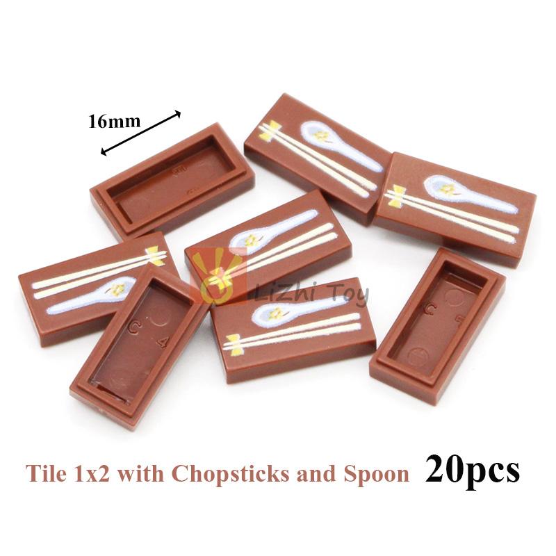 MOC Городские уличные фигурки Вид Печать Еда Десерт Традиционная китайская кухня Строительные блоки Монитор Глаза Кирпичики Напечатанные игрушки