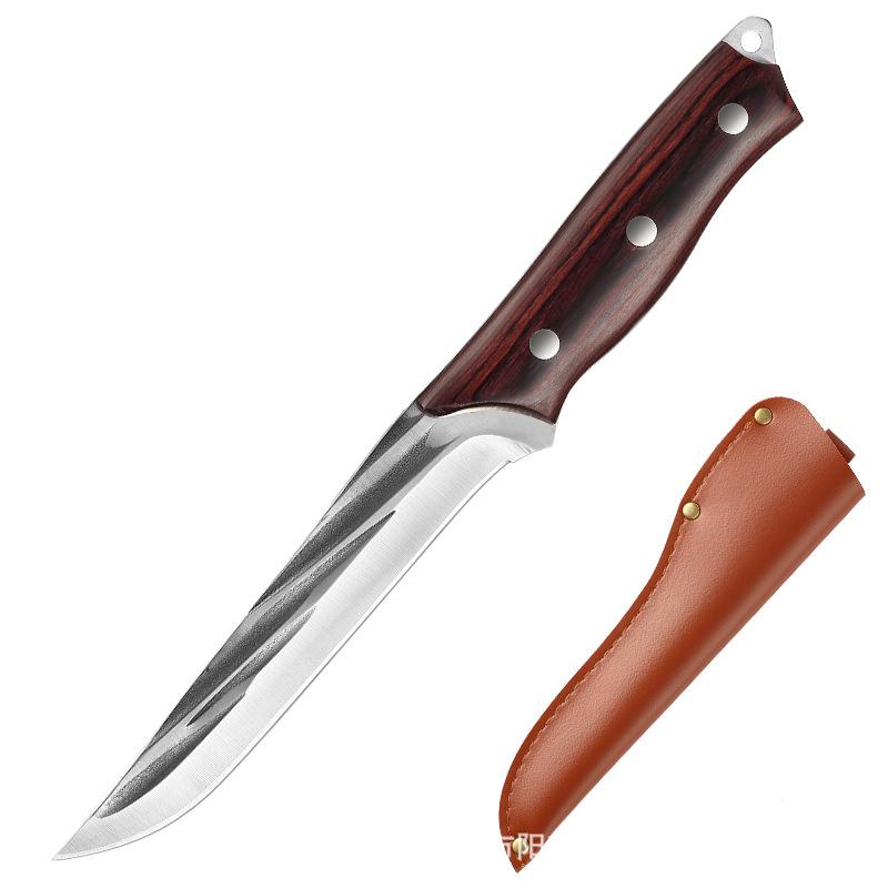 4Cr15Mov кованый нож из нержавеющей стали, нож для мяса, нож для обвалки, охотничий нож для кемпинга, рыбалки, выживания, кухонный нож шеф-повара