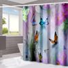 JINRUN Bathroom Thickened Waterproof Curtain Mildew Proof Shower Curtain Shower Partition Curtain Shower Curtain Bathroom Curtain Free Perforation