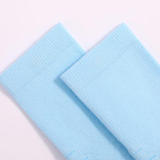 Athletic Crew Socks Stretchy Cushioned Sports Socks Breathable Compression Socks with Non-Slip Soles for Running Basketball Workouts