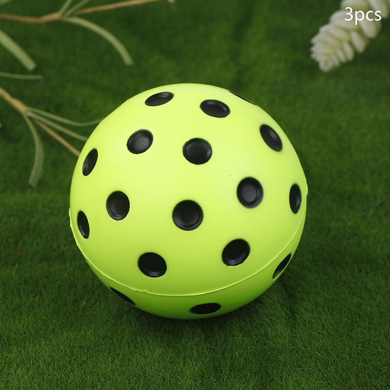1/3Pcs Durable Indoor Pickleball Balls 74Mm Training Paddle Ball Pu Foam Pickleball Soft Silent For Competition And Practice