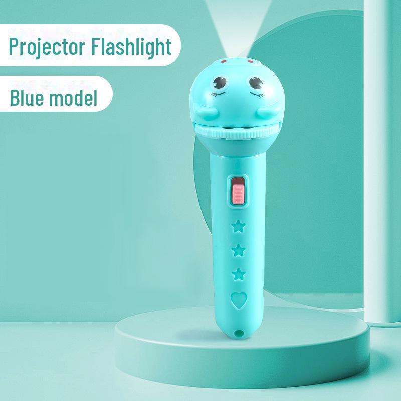 Фонарик-проектор для раннего развития детей - интерактивный ночник в подарок для мальчиков и девочек