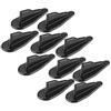 10Pcs Universal Black Style Car Roof Shark Fin Spoiler Wing Kit Vortex Generator