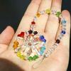 Sparkling K9 Crystal Glass Crystal Car Hanging Rainbow Suncatcher Beautiful Balcony Garden Hanging Ornament A18
