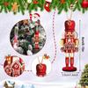 20Pcs Nutcracker Soldier Wooden Pendant Christmas Tree Hanging Ornaments Decoration for Home Navidad 2026 New Year Kids Gift