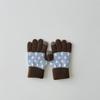 3-8Y Baby Gloves Cold Resistant Half Finger Gloves New Children's Winter Gloves  Boys Girls