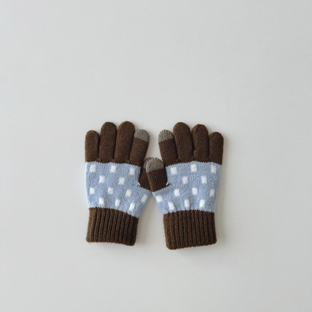 3-8Y Baby Gloves Cold Resistant Half Finger Gloves New Children's Winter Gloves Boys Girls