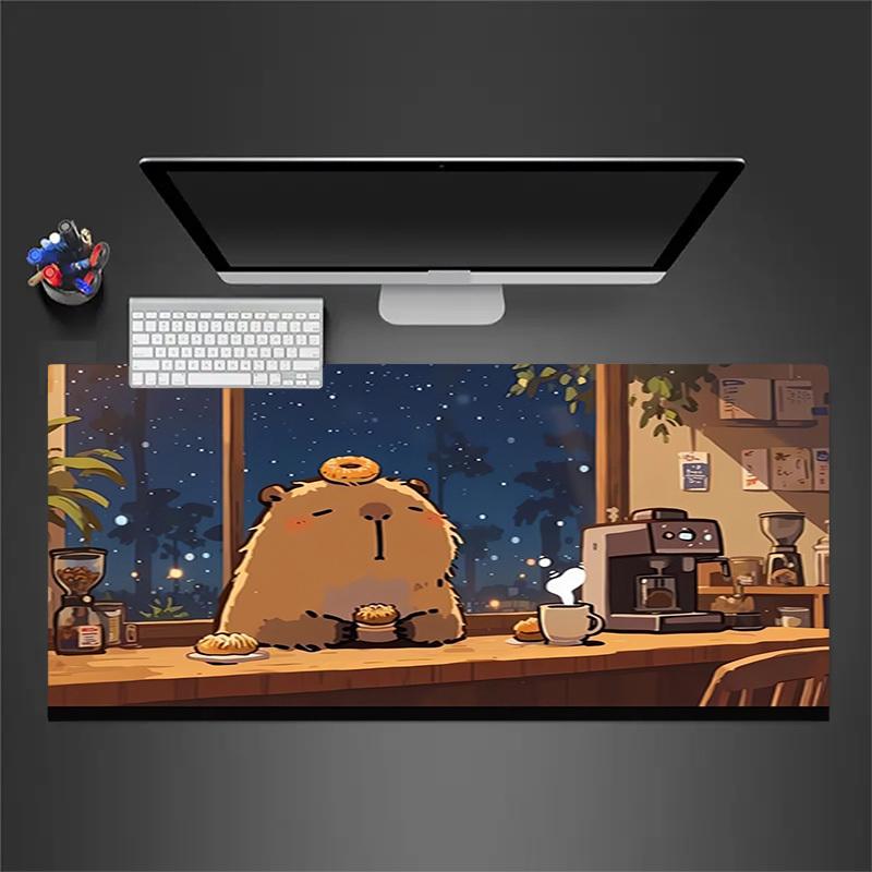 1pc Hamster in Coffee Shop at Night Computer Pad Mouse Pads for Desk,Gamers and Office Use 020207