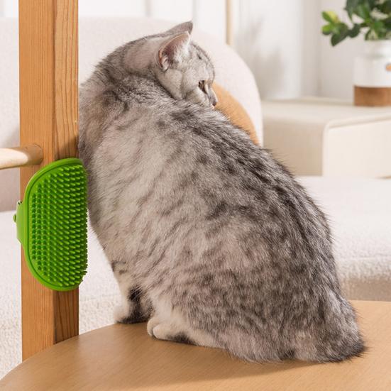 2Pcs Silicone Cat Grooming Strap Pad Self Groomer Brush Cats Adjustable Pet Grooming Tool Pet Grooming Accessory
