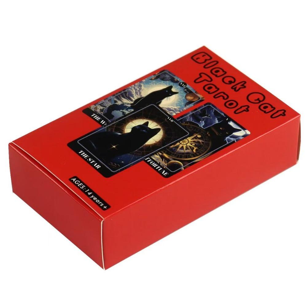 10,3*6 см Таро Черного Кота, колода Теневого Кота, кошачья колода, 78 карт Таро, основанная на системе Райдера-Уэйта для начинающих