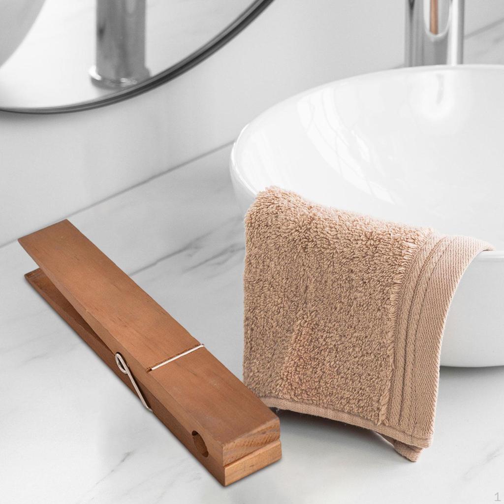 Элегантная деревянная вешалка для полотенец для ванной и кухни