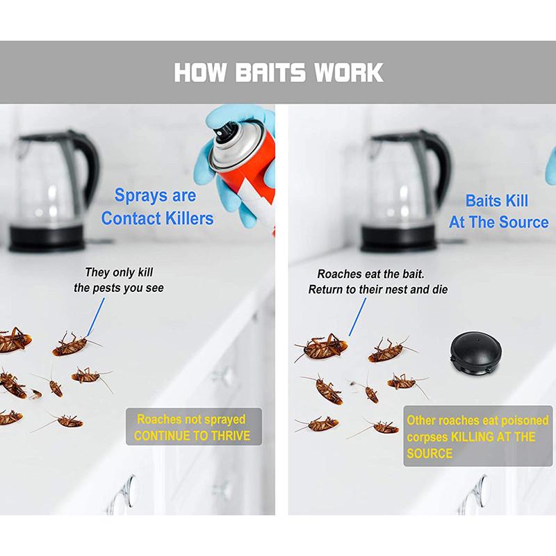Ловушки для тараканов, средство для уничтожения тараканов в помещении, небольшая станция приманки для тараканов, 6 шт.