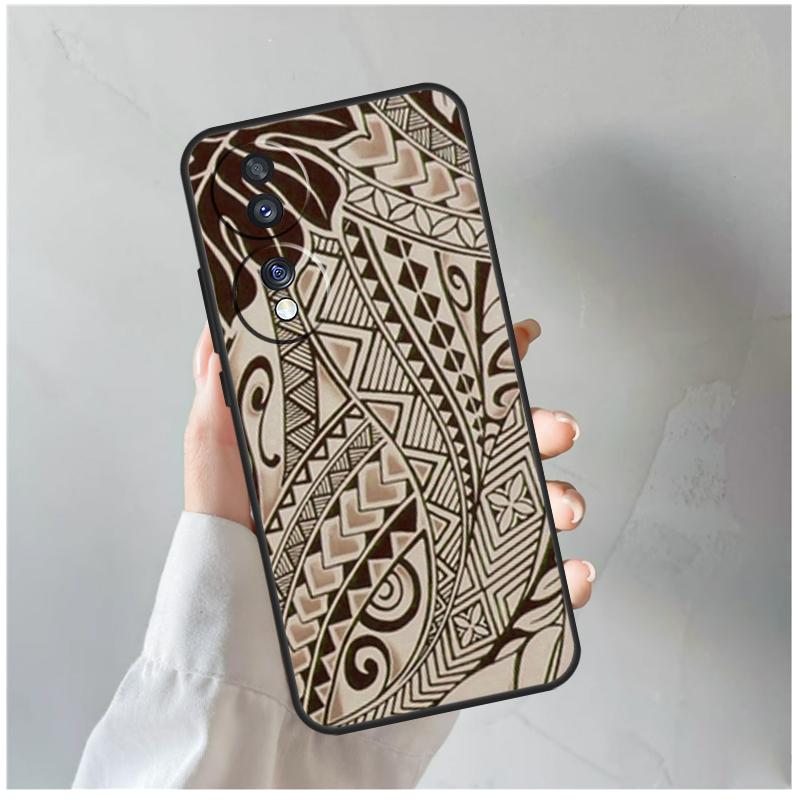 Гавайский орнамент Чехол для Honor Magic 5 6 7 8 Pro Для Honor 200 400 Lite 50 70 90 X8c X8b X9a X9b X9c X9d Win