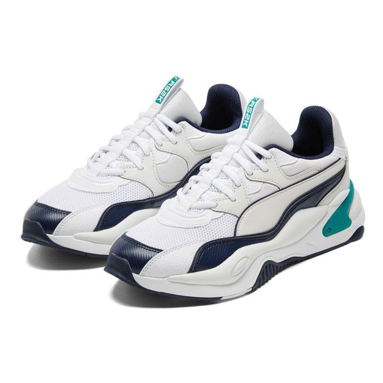 Puma Rs-2K Sahara Utility Синтетическая кожа Полувысокие Кроссовки для повседневной носки Мужские Кроссовки Белый Синий Зеленый 368841-02