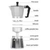 Italian Coffee Maker Moka Coffee Pot Italian Espresso Maker Easy To Operate Espresso Cup Moka Pot Makes Delicious Coffee