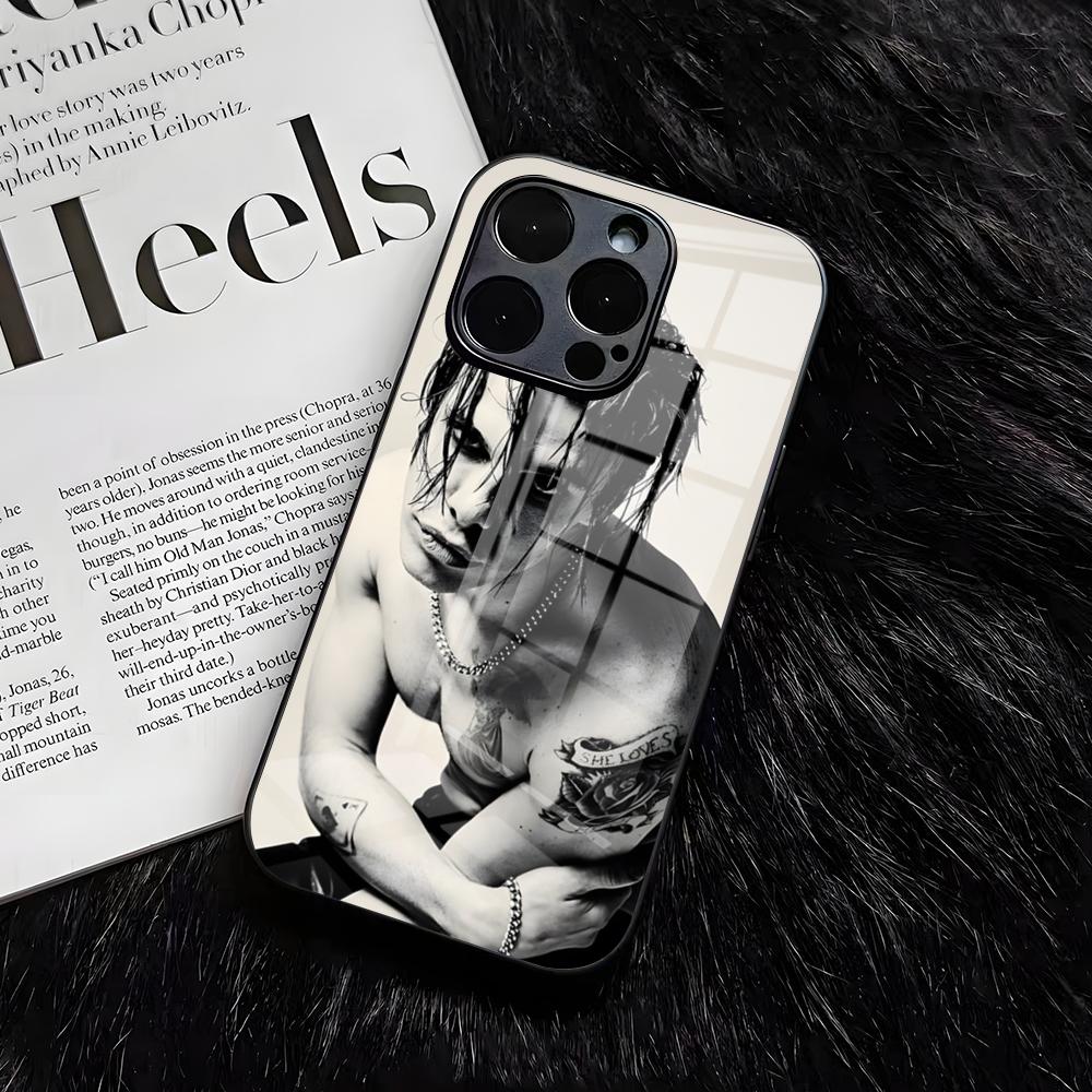 Y-Yungblud Hot Singer Phone Case For IPhone 17 Air 16 E Pro Max 15 14 13 Mini 12 Pro 11 Max Plus Black Glass Cover