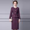 Zhili Elegant Two-Piece Look Thickened Dress for Women - Mid-Length Spring & Autumn Hip Skirt