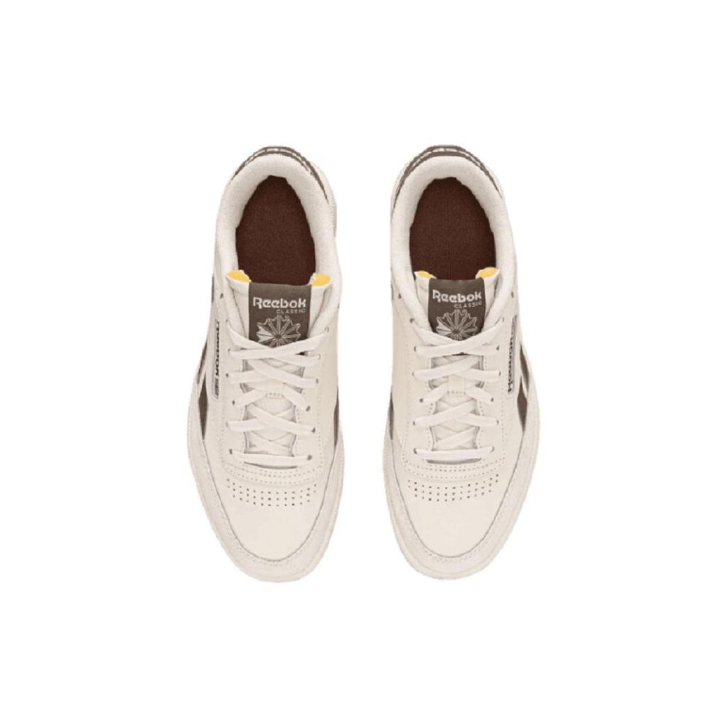 Reebok Club C Revenge Sports Casual Retro Durable Low-Top Sneakers Unisex Sneakers Beige Brown 100070018