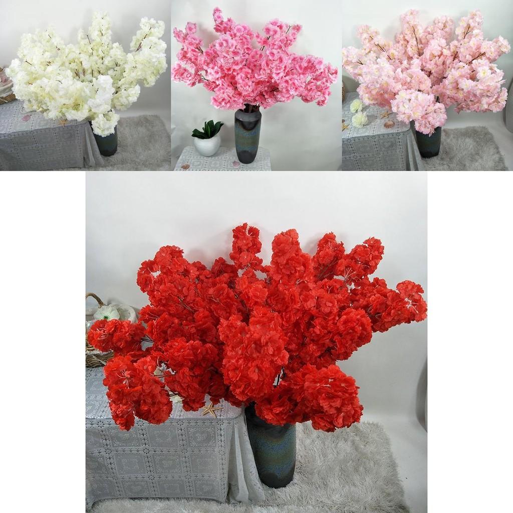 Blossom Cherry Artificial Stems Floral Arrangement Decoration Photography Props