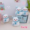 Cute Snowman Plush Keychain Christmas Ornament Creative Stuffted Doll Backpack Plushie Pendant Christmas Gifts for Friends
