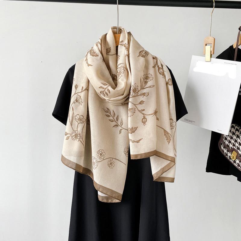 185 * 85 см летний женский новый средний и длинный шарф шаль дышащий солнцезащитный модный универсальный премиум шелковый шарф