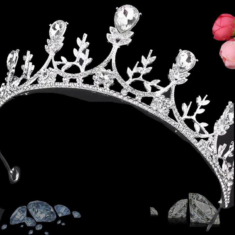 Корона в стиле барокко из алмазного сплава, циркониевая свадебная корона, тиара принцессы, обруч для волос на день рождения, повязка на голову, корона для волос