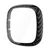 Стекло+Чехол Полный для Fitbit Versa 3 Защитный Чехол Защита Экрана Жесткий ПК Матовый Бампер Оболочка для Fitbit Sense Всесторонняя Защита