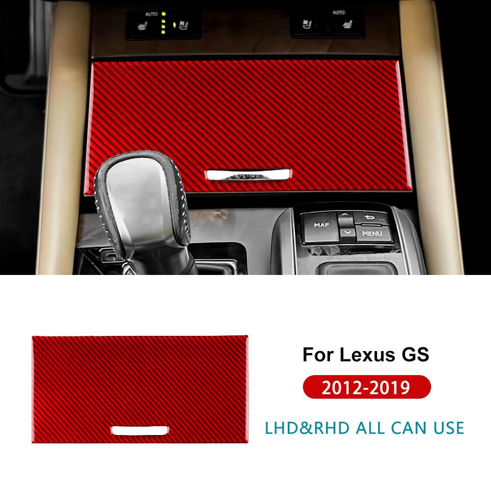 Настоящая мягкая карбоновая наклейка для Lexus GS 2012 2013 2014 2015 2016 2017 2018 LHD RHD Панель отделки ящика для хранения рычага переключения передач автомобиля