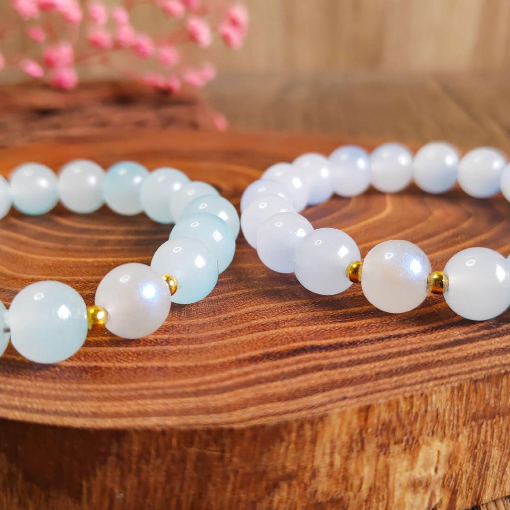 2 шт. Браслет из натурального камня двухцветный браслет дружбы, идеальный подарок для друзей и одноклассников, ювелирный браслет для мужчин и женщин, для пар