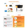 ME201WS Solar Liquid Level Meter Ultrasonic Level Sensor Solar Panel Powered Smart Home Device Water Level Meter