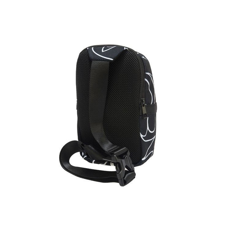 Li Ning X Artist DFT Collaboration Zipper Closure Wade Series Fabric Chest Bag Unisex bags Black ABDR145-1