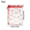 Strap Snowflake Design Organza Bags Drawstring Candy Pouch Gift Pouches Jewelry Packaging Bags