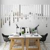 Wall Sticker Mirror Stickers 100PCS 10x10mm DIY Glass