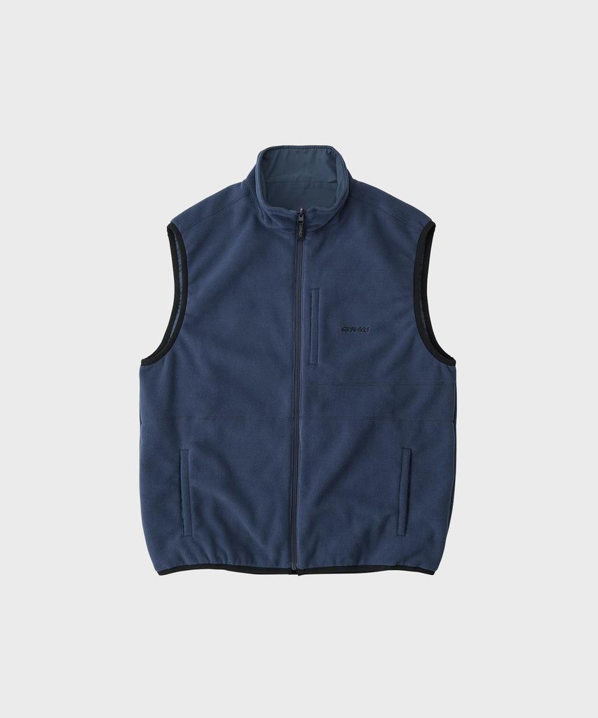 Gramicci Thermal Reversible Fleece Vest Navy
